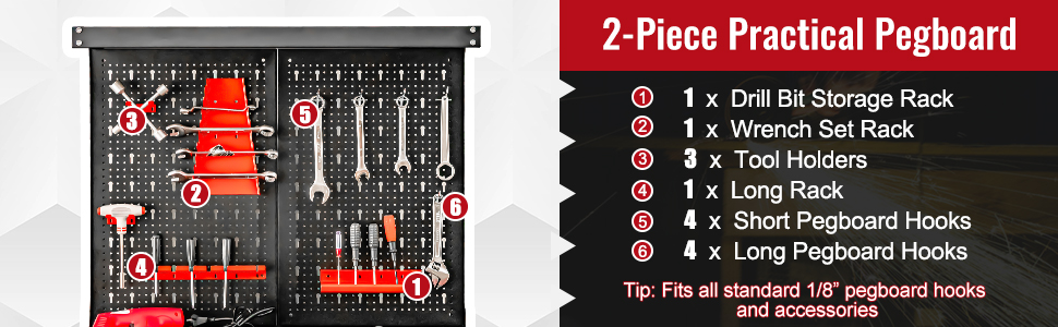 Heavy-Duty Steel Tool Table - Goplus