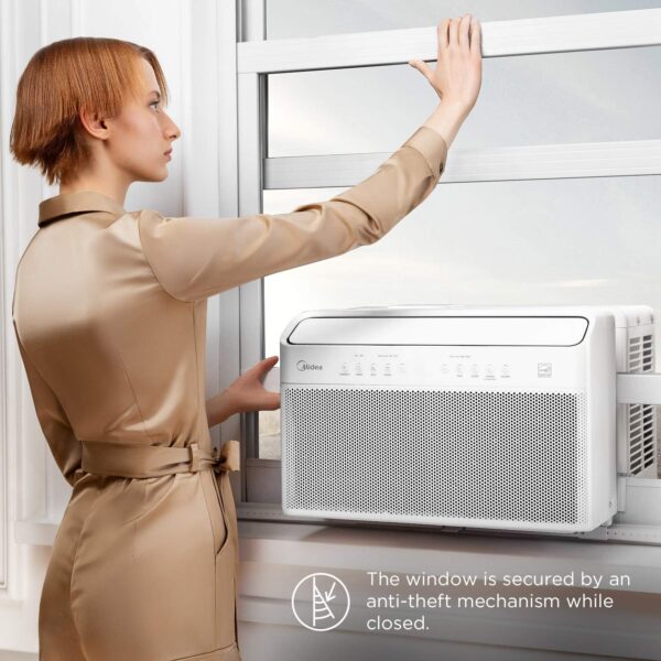 Midea U-Shaped Inverter Window Air Conditioner 12,000BTU with Open Window Flexibility, Robust Installation,Extreme Quiet, 35% Energy Saving, Smart Control, Alexa, Remote, Bracket Included (Renewed) - Image 8