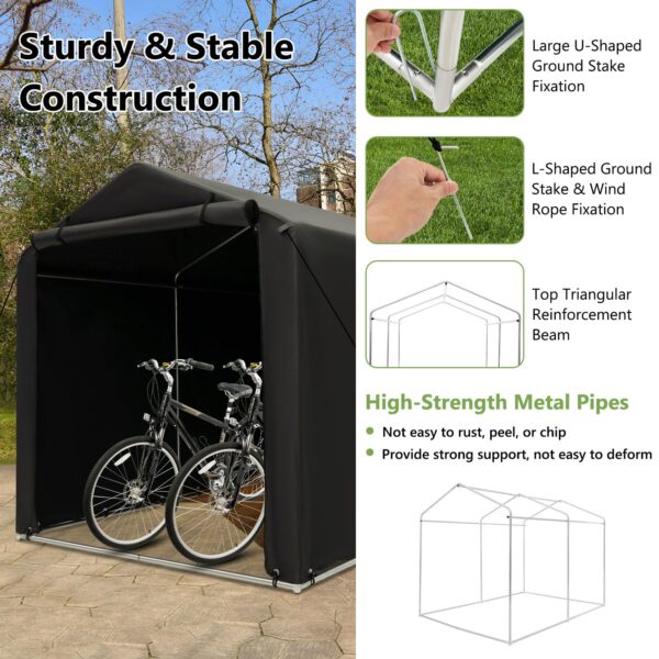 Portable Shed, 5.2 x 5.4FT Outdoor Storage Shelter - Image 7