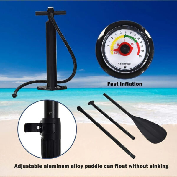 9.8'/10'/11' Inflatable Stand Up Paddle Board, 6.5" Thick SUP with Premium Accessories and Carry Bag - Image 3