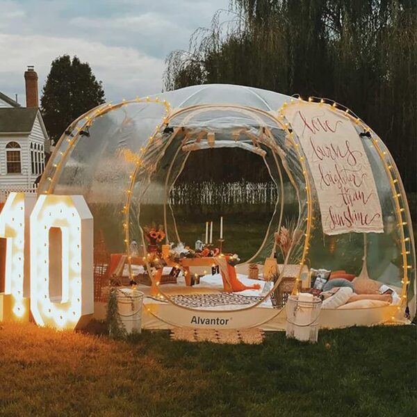 Tent Pop Up Gazebo, 8-10 Person Igloo Dome Garden Patio Canopy Shelter - Image 10