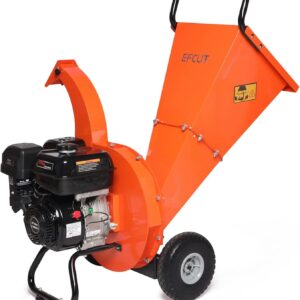 Wood Chipper 4" inch Max Diameter Capacity 9 HP 274cc Gas Powered Engine Heavy Duty Shredder Mulcher