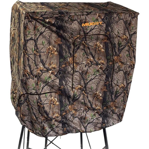 7' Tall Quad Pod Hunting Blind Cover, Camouflage, Stand Not Included - Image 7