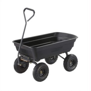 Poly Garden Dump Cart Camping Beach Wagon, 600 Pound Capacity