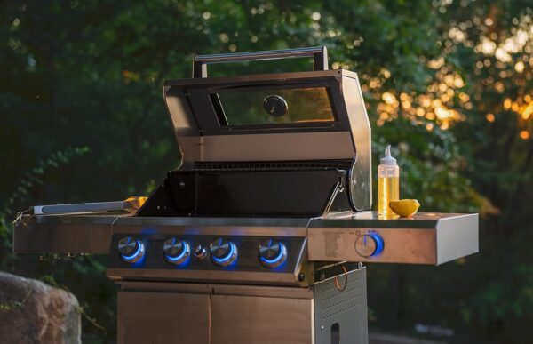 Larger 4-Burner Propane Gas Grills bbq Stainless Steel Heavy-Duty Cabinet Style with Knob Controls Side Burner Mesa 400m - Image 3