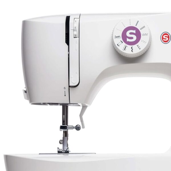 Portable Steel Sewing Machine with LED Lighting and Accessories, White - Image 5