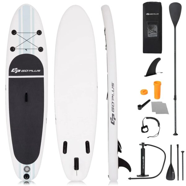 Inflatable Stand up Paddle Board Surfboard SUP Board with Adjustable Paddle Carry Bag