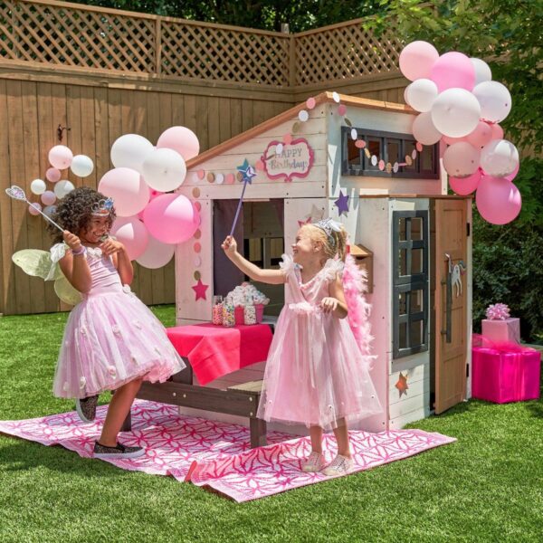 Modern Outdoor Playhouse - White & Raven - Image 23