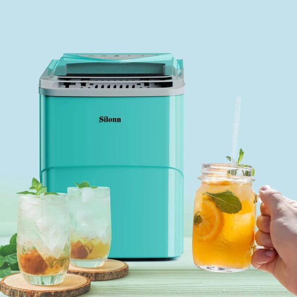 Smart Countertop Ice Maker, Compact Wi-Fi Ice Maker with App Control, 9 Cubes in 6 Mins, 26 lbs per Day - Image 2