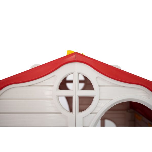 Quality Products Kid's Cottage Foldable Plastic Toddler Outdoor Playhouse - Image 10