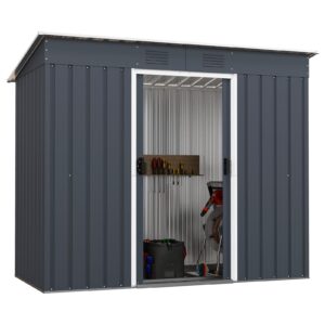 Outdoor Storage Shed with Floor Base