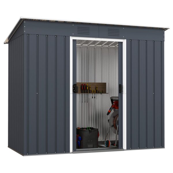 Outdoor Storage Shed with Floor Base