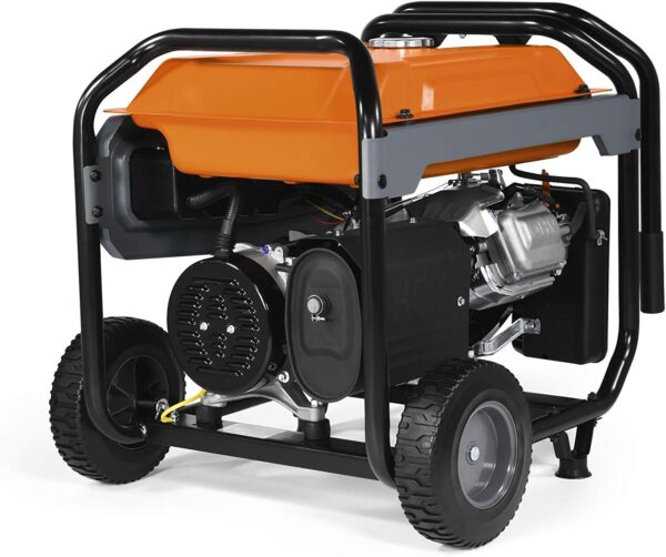 8,000-Watt Gas-Powered Portable Generator - Electric Start with COsense - PowerRush Advanced Technology - Reliable Power for Emergencies, Recreation, Home - 49 State Compliant - Orange/Black - Image 2