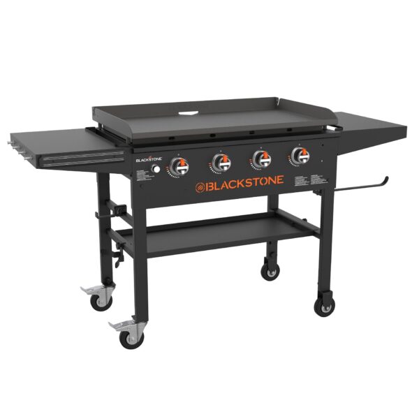 36 Inch 4 Burner Outdoor Propane Gas Grill with Side Shelves - Image 11