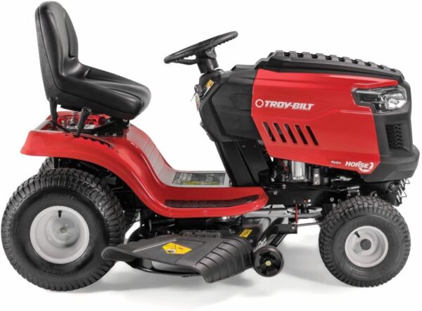 Troy-Bilt Horse 42′′ Hydrostatic Lawn Riding Mower, 579cc Engine, High Back Seat, 2-Year Warranty - Image 4