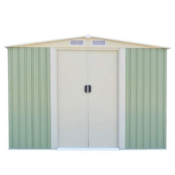 Galvanized Steel Outdoor Storage Shed 8.5X 8.5Ft Heavy Duty Tool House - Image 6
