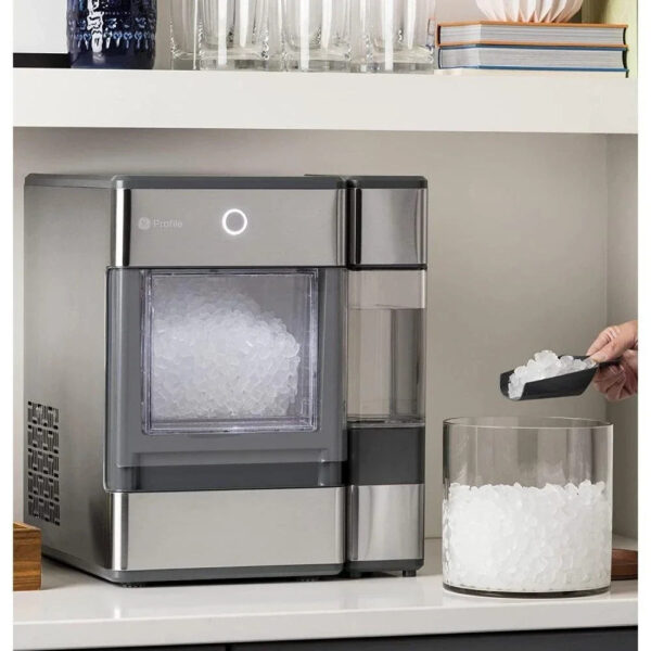 GE Profile Opal Countertop Nugget Ice Maker, Stainless Steel with LED, Bluetooth-Enabled, 24 lbs/day - Image 8