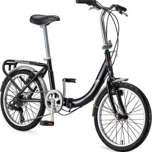 Loop Adult Folding Bike for Men and Women, 20-inch Wheels, 7-Speed Drivetrain