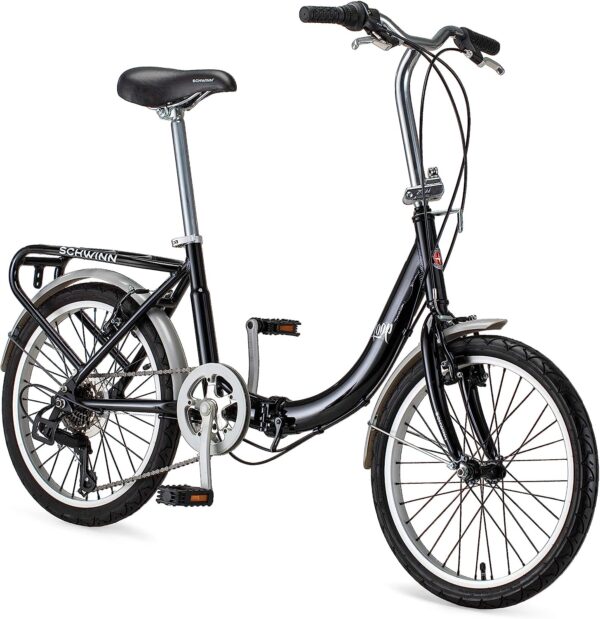 Loop Adult Folding Bike for Men and Women, 20-inch Wheels, 7-Speed Drivetrain