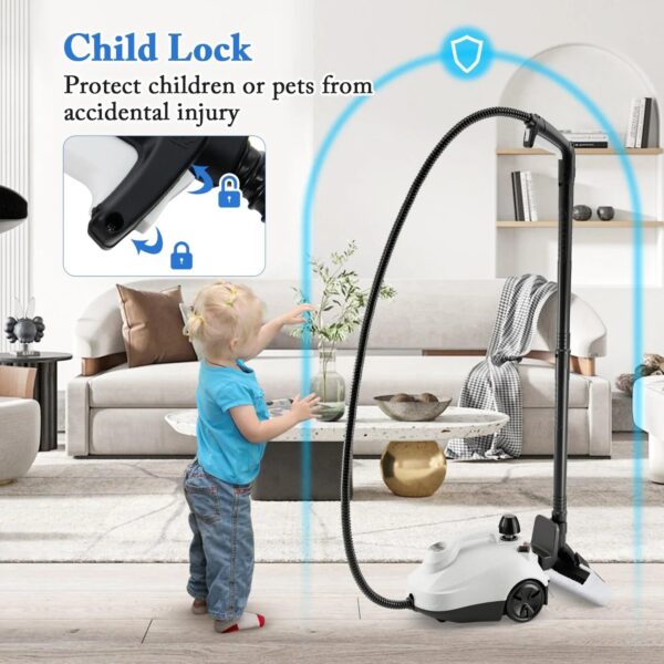Multipurpose Steam Cleaner, 1800W Portable Household Steamer with 15 Accessories - Image 6