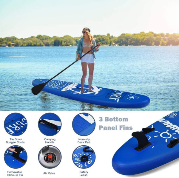 9.8'/10'/11' Inflatable Stand Up Paddle Board, 6.5" Thick SUP with Premium Accessories and Carry Bag - Image 6