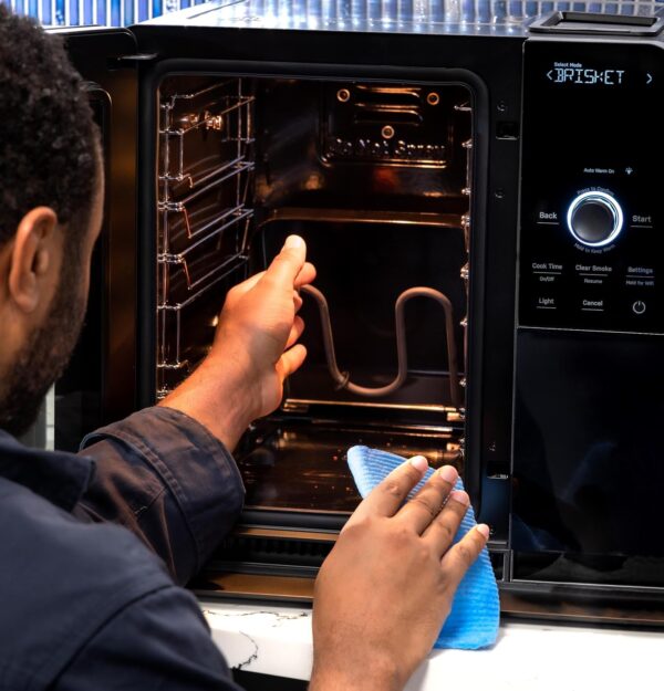 Smart Indoor Pellet Smoker, with Active Smoke Filtration, 5 Smoke Control Settings, WiFi Connected, Electric, Countertop BBQ Appliance, Black - Image 3