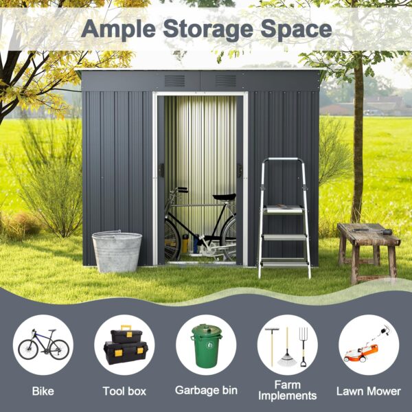 Outdoor Storage Shed with Floor Base - Image 4