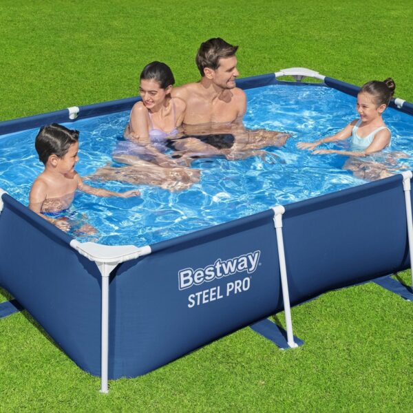 8.5'x67"x24" Rectangular Above Ground Outdoor Swimming Pool - Image 8