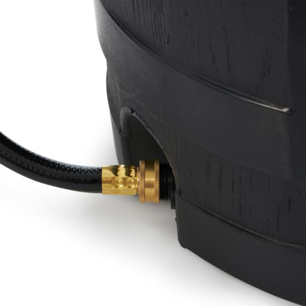 Outdoor RC45 45 Gallon Outdoor Rain Water Catcher Barrel Container, Black - Image 9