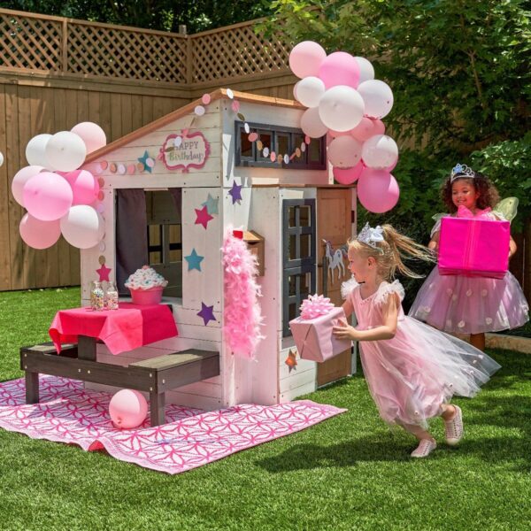 Modern Outdoor Playhouse - White & Raven - Image 24