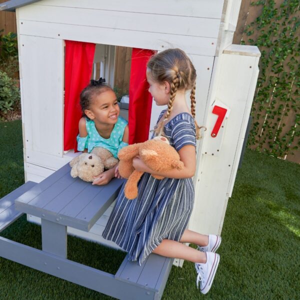 Modern Outdoor Playhouse - White - Image 19