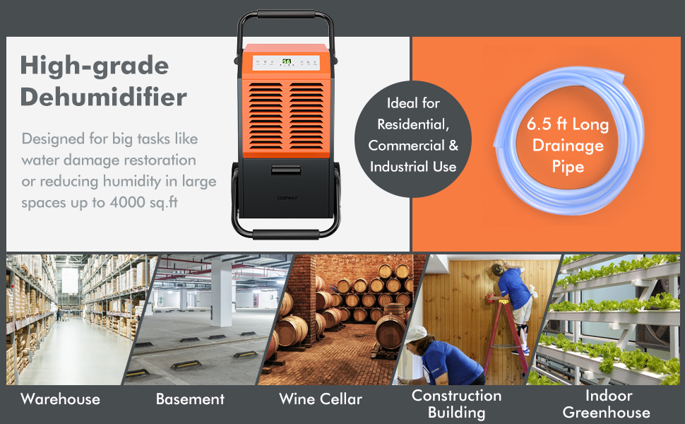 140 pints Commercial Dehumidifier