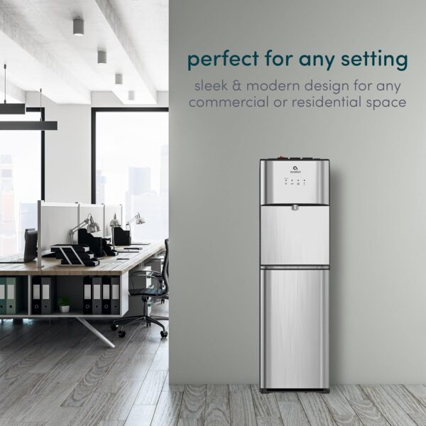 Limited Edition Self Cleaning Water Cooler Water Dispenser - 3 Temperature Settings - Hot, Cold & Room Water, Durable Stainless Steel Construction, Bottom Loading - UL Listed-Avalon - Image 11