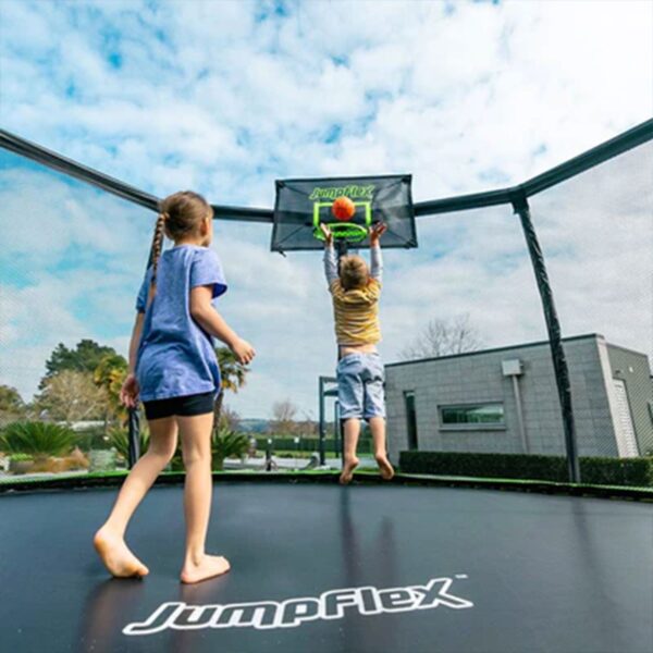 Basketball Hoop and Net Attachment for JumpFlex HERO Trampolines - Image 5