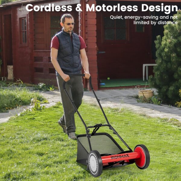 16 Inch Manual Lawn Mower for Yard, Garden - Image 8