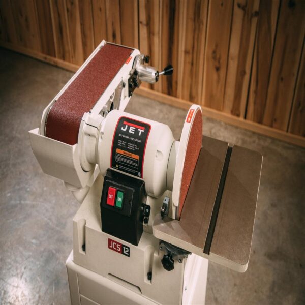 6 In. x 48 In. Belt / 12 In. Disc Sander with Open Stand - Image 4