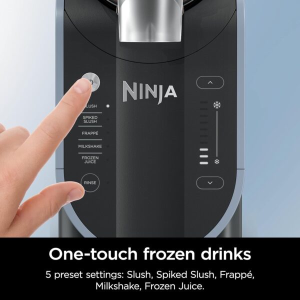 SLUSHi with RapidChill Technology, 88 oz. Frozen Drink & Slushie Machine, 5 Preset Programs, Margaritas, Frappés, and More, Premium Accents, Black, FS301 - Image 9