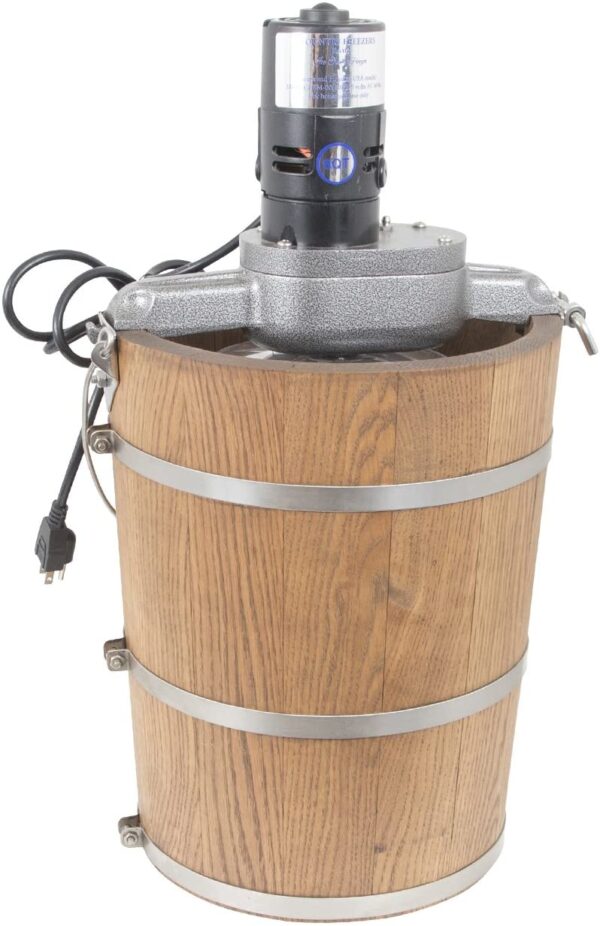 6 qt Country Ice Cream Maker – Classic Wooden Tub – Country Electric Motor - Image 2