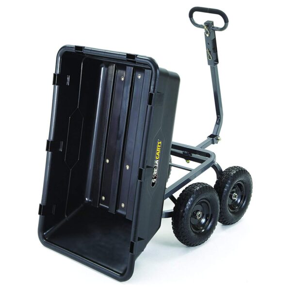 Poly Garden Dump Cart Camping Beach Wagon, 1200 Pound Capacity - Image 8