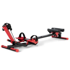 4 in 1 Folding Rowing Machine, AB Crunch Workout Machine w/3-Level Angle & Adjustable Tension
