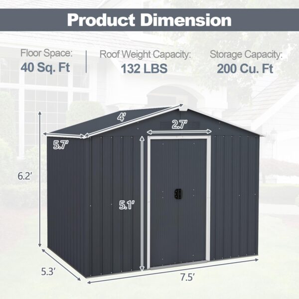 Outdoor Storage Shed with Floor - Image 8