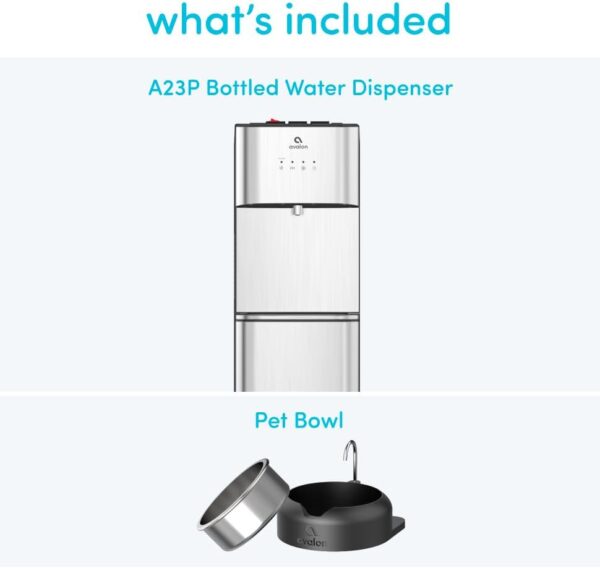 Limited Edition Self Cleaning Water Cooler Water Dispenser - 3 Temperature Settings - Hot, Cold & Room Water, Durable Stainless Steel Construction, Bottom Loading - UL Listed-Avalon - Image 61