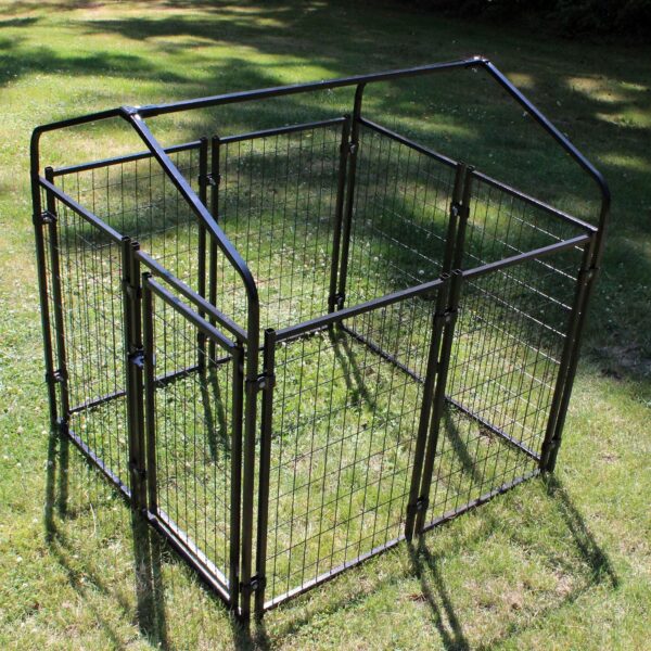 Lucky Dog 4' x 4' x 4.3' Uptown Welded Wire Dog Kennel w/ Waterproof Cover - Image 19