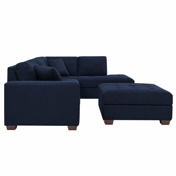 Thomasville Tisdale Fabric Sectional with Storage Ottoman - Image 19