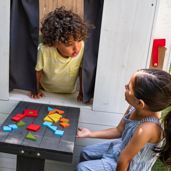 Modern Outdoor Playhouse - White & Raven - Image 17