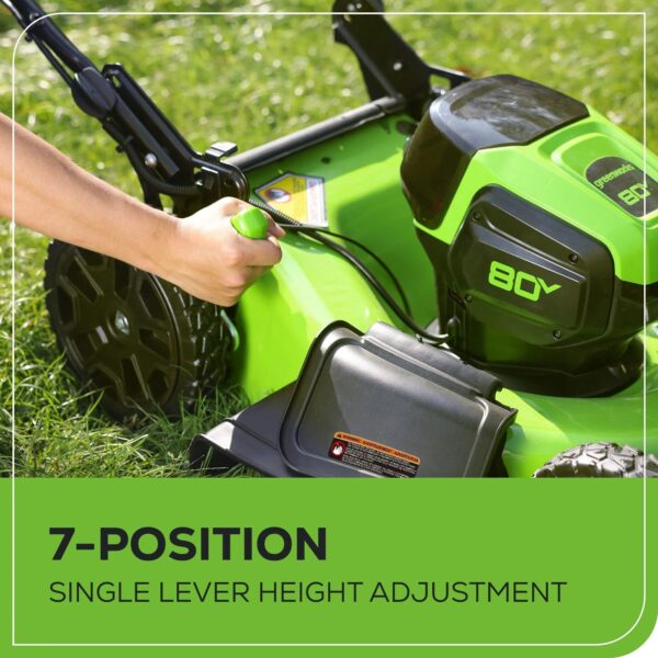 Greenworks 80V 21" Brushless Cordless Lawn Mower - Image 36