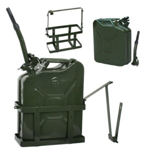 Holder 20L Liter 5 Gallons - Steel Tank Gasoline Green