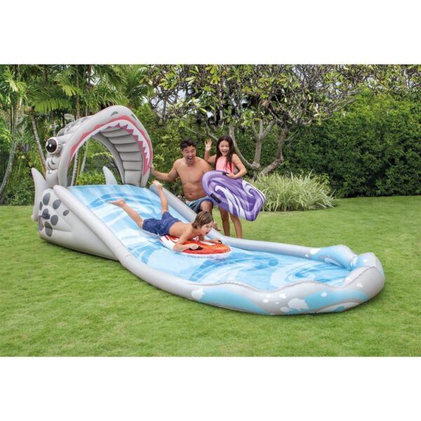 Inflatable Backyard Water Slide with Surf Riders & Electric Air Pump - Image 3