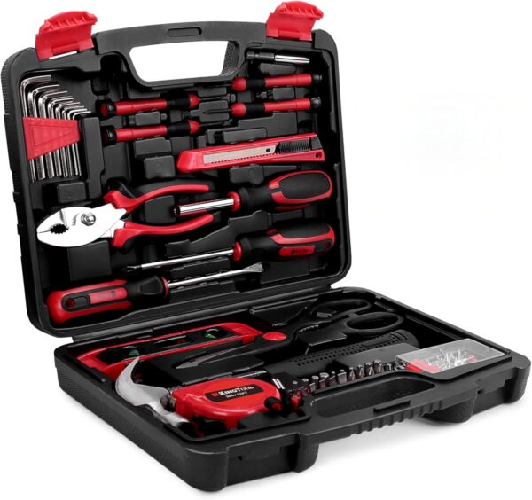 Home Tool Set Kit - 286 PCS Home Auto Repair Tool Kit with Rolling Tool Box, Mechanic Tool Sets with 21V Max Cordless Power drill, Perfect for Homeowner, Diyer, Handyman - Image 3
