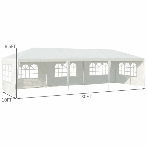 10'x30' Party Wedding Tent Canopy Heavy duty Pavilion 5 Sidewall - Image 9
